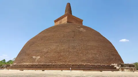The Abhayagiri Dagoba in the ruins of the Abhayagiri monastery, Anuradhapura