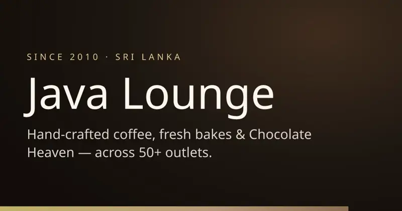 Java Lounge Kandy, from the business's own website