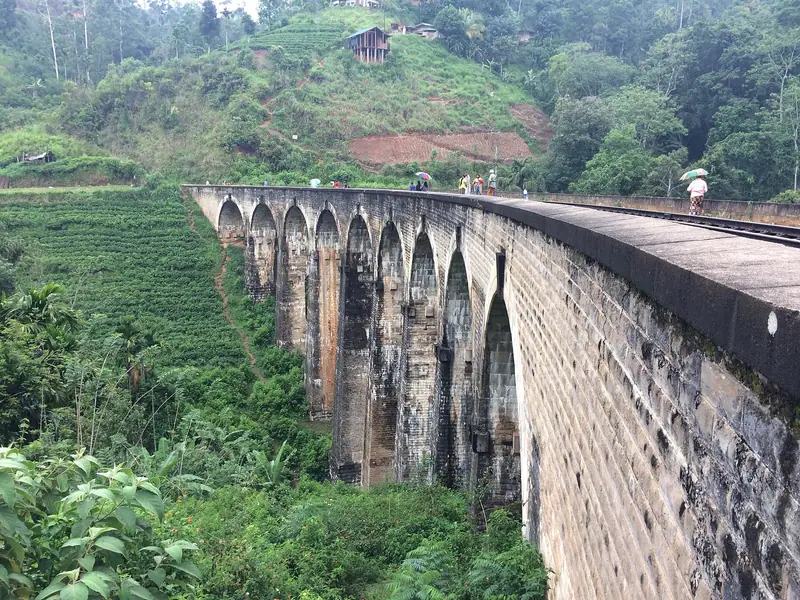 The stone arches of the Nine Arch Bridge at Demodara, near Ella