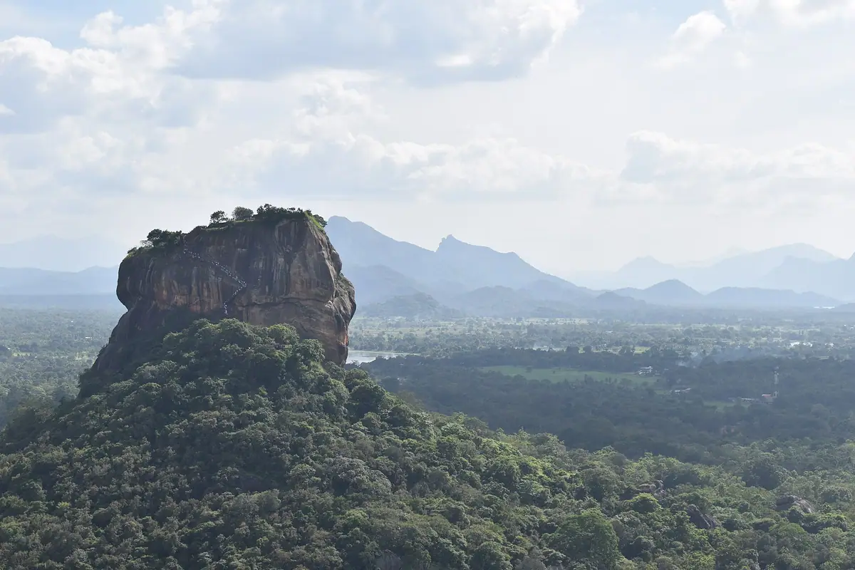 Sigiriya seen from the top of Pidurangala Rock