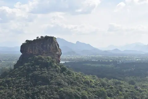 Sigiriya seen from the top of Pidurangala Rock