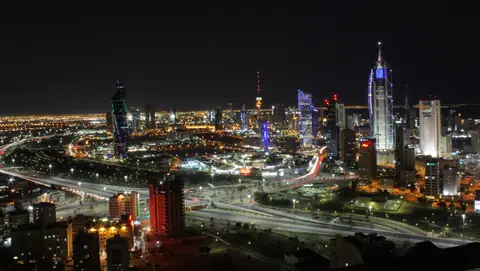 Kuwait City towers by the Gulf
