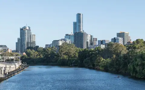 The Melbourne skyline seen from South Yarra