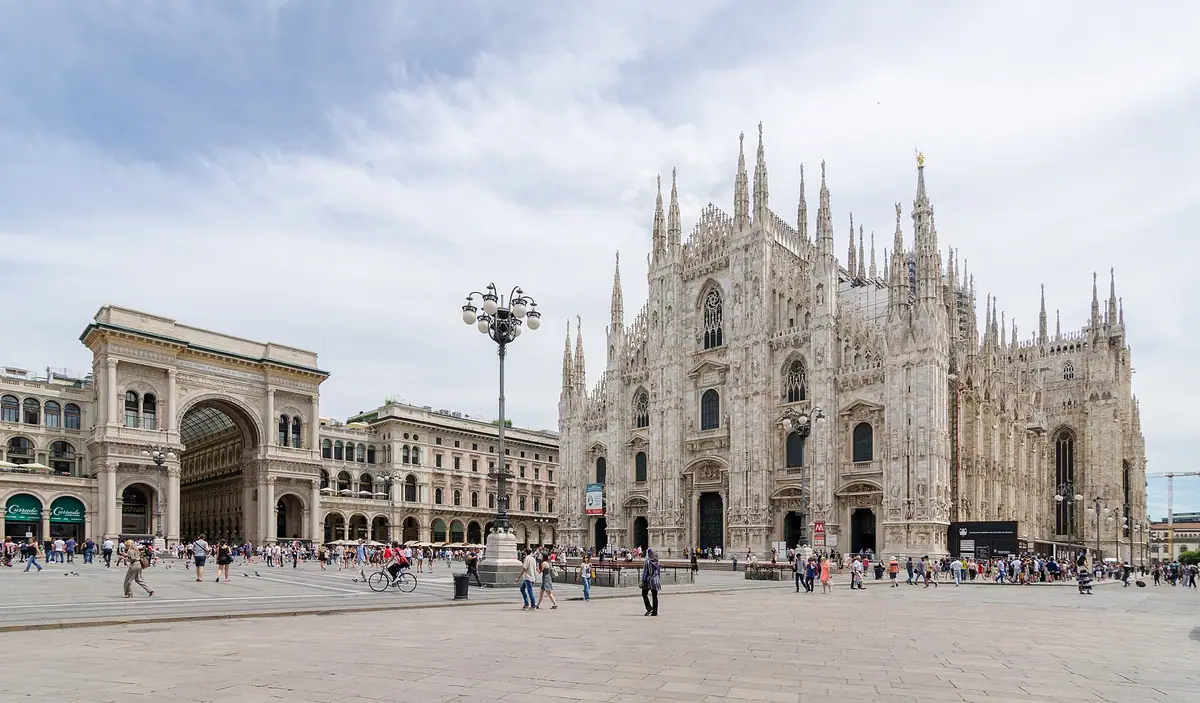Milan Cathedral on the Piazza del Duomo
