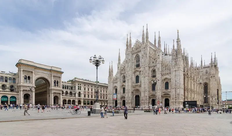 Milan Cathedral on the Piazza del Duomo