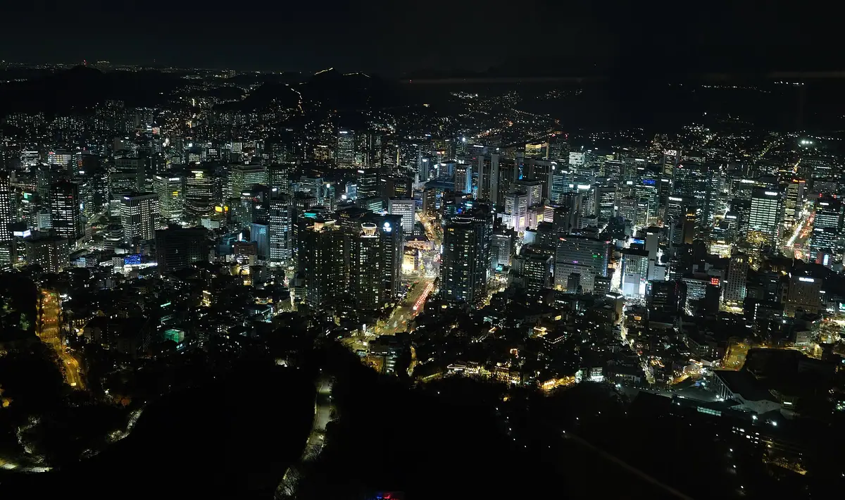 Central Seoul seen from N Seoul Tower, 2022
