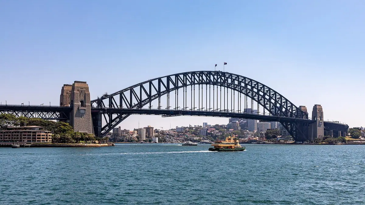 Sydney Harbour Bridge across the harbour