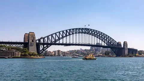 Sydney Harbour Bridge across the harbour
